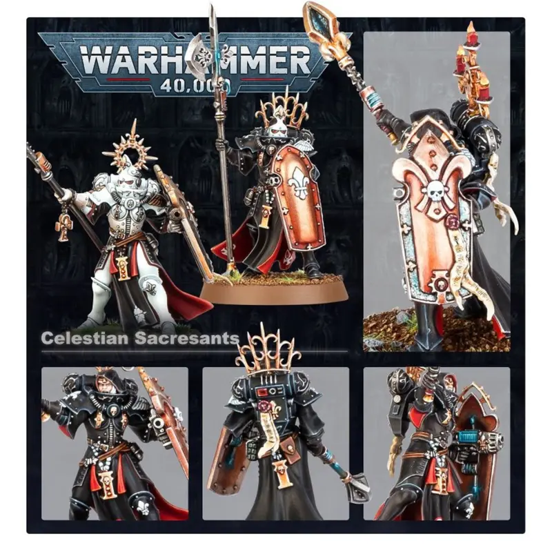 Celestian sacresants, adepta sororitas, warhammer 40k, games workshop, model 52-35